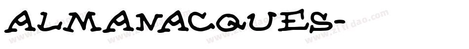 Almanacques字体转换