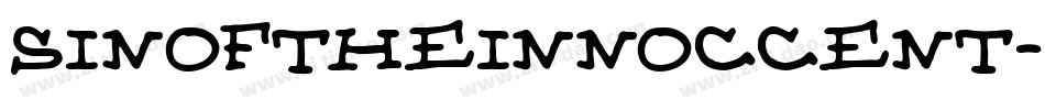 SinOfTheInnoccent-XE4o字体转换 SinOfTheInnoccent-XE4o字体转换