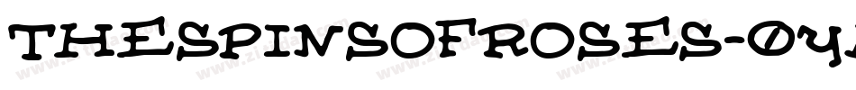 TheSpinsOfRoses-0yMP字体转换