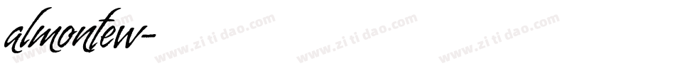 almontew字体转换