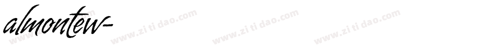 almontew字体转换