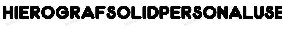 HierografSolidPersonalUse-wAM2字体转换