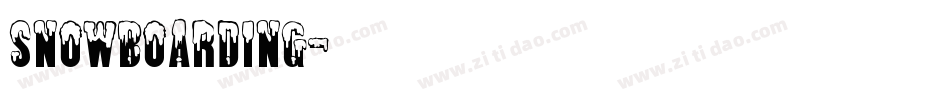 Snowboarding字体转换