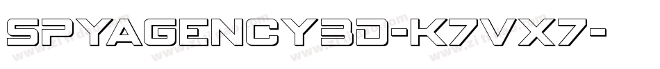 SpyAgency3D-K7Vx7字体转换