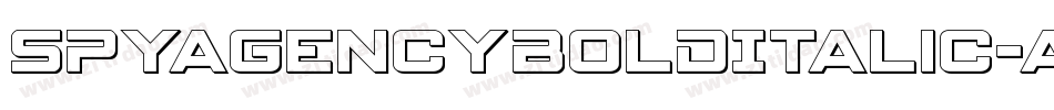 SpyAgencyBoldItalic-axYX5字体转换