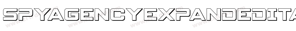SpyAgencyExpandedItalic-3zlY6字体转换 SpyAgencyExpandedItalic-3zlY6字体转换