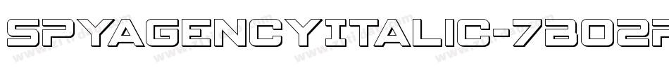 SpyAgencyItalic-7BO2P字体转换