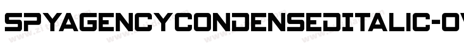 SpyAgencyCondensedItalic-OVGlP字体转换 SpyAgencyCondensedItalic-OVGlP字体转换