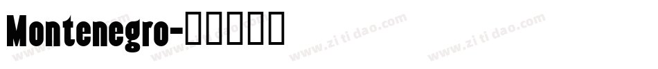 Montenegro字体转换