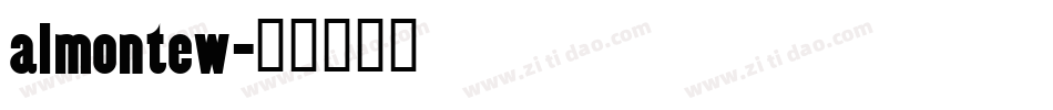 almontew字体转换