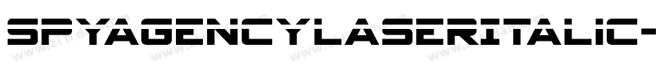 SpyAgencyLaserItalic-L3VpZ字体转换