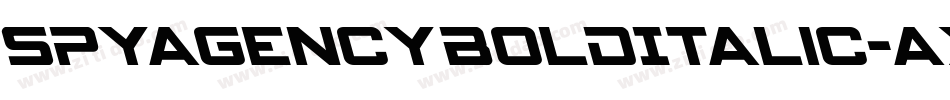 SpyAgencyBoldItalic-axYX5字体转换