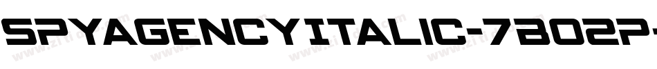 SpyAgencyItalic-7BO2P字体转换