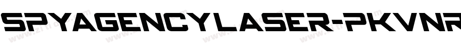 SpyAgencyLaser-PKVnr字体转换