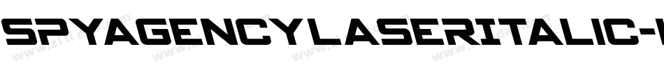 SpyAgencyLaserItalic-L3VpZ字体转换