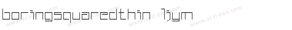 BoringSquaredThin-1jyM字体转换