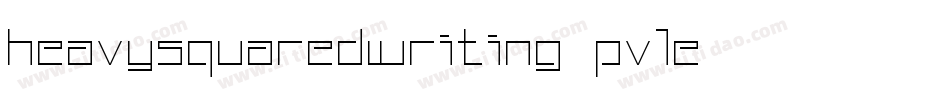 HeavySquaredWriting-Pv1E字体转换