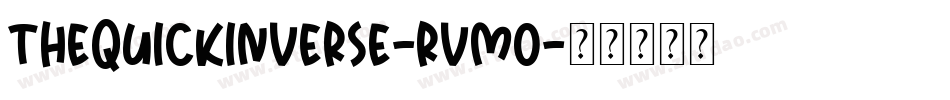 TheQuickInverse-rVmO字体转换
