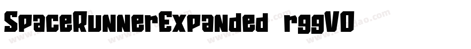 SpaceRunnerExpanded-rggVO字体转换