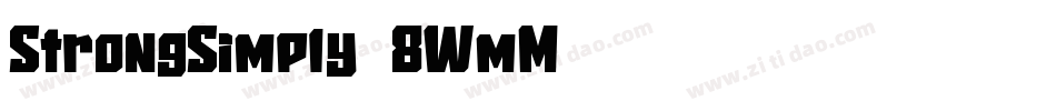 StrongSimply-8WmM字体转换
