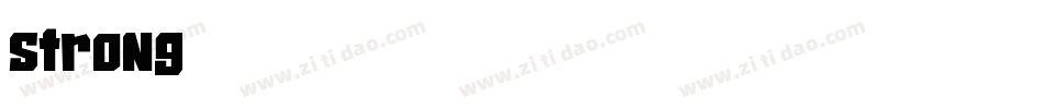 strong字体转换