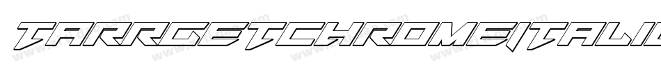 TarrgetChromeItalic-XOJo字体转换