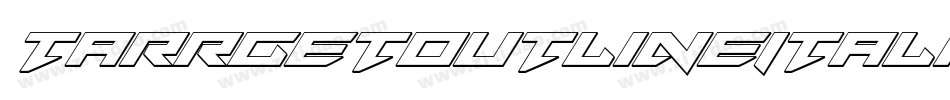 TarrgetOutlineItalic-63LM字体转换