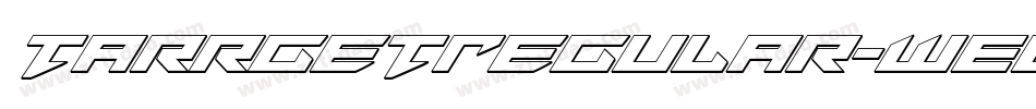 TarrgetRegular-WEOz字体转换