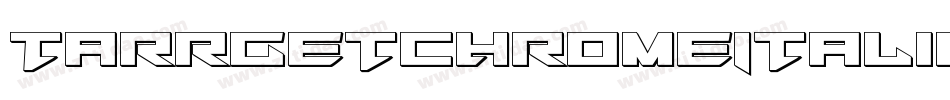 TarrgetChromeItalic-XOJo字体转换
