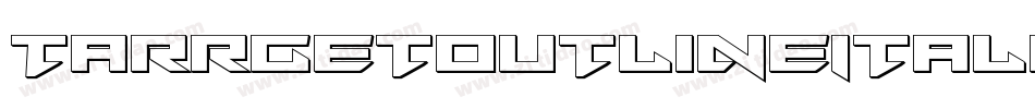 TarrgetOutlineItalic-63LM字体转换