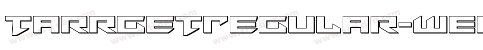 TarrgetRegular-WEOz字体转换