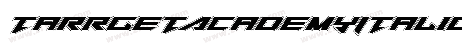 TarrgetAcademyItalic-qzmx字体转换