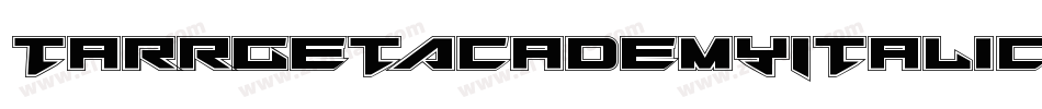 TarrgetAcademyItalic-qzmx字体转换