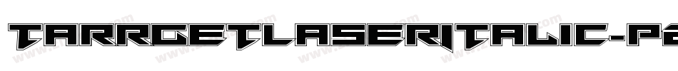 TarrgetLaserItalic-pzxR字体转换
