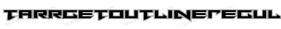 TarrgetOutlineRegular-5Zjx字体转换