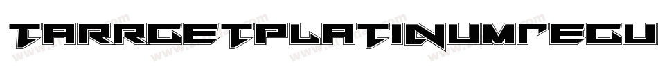 TarrgetPlatinumRegular-eznx字体转换