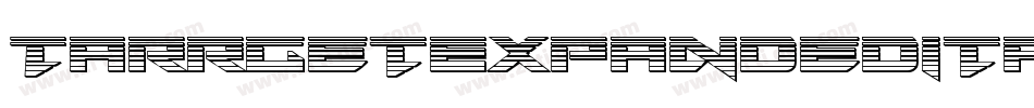 TarrgetExpandedItalic-3EjZ字体转换