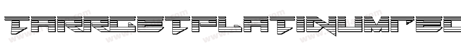 TarrgetPlatinumRegular-eznx字体转换