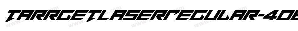 TarrgetLaserRegular-4OE9字体转换
