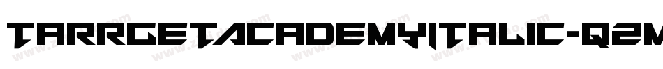 TarrgetAcademyItalic-qzmx字体转换