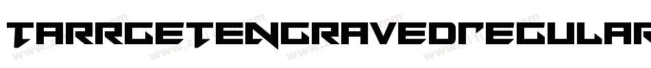 TarrgetEngravedRegular-J7EE字体转换