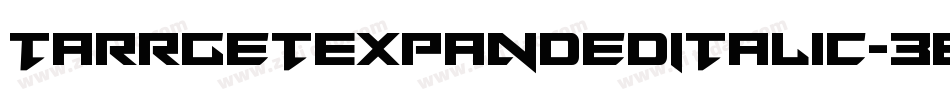 TarrgetExpandedItalic-3EjZ字体转换