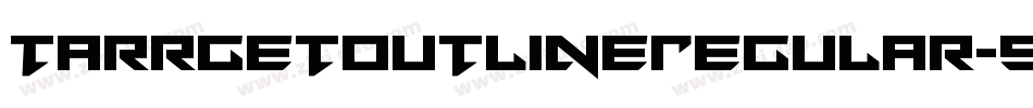 TarrgetOutlineRegular-5Zjx字体转换