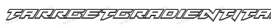 TarrgetGradientItalic-zzjG字体转换