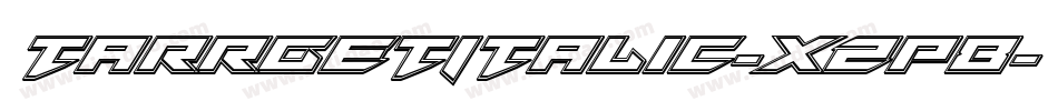 TarrgetItalic-xzP8字体转换