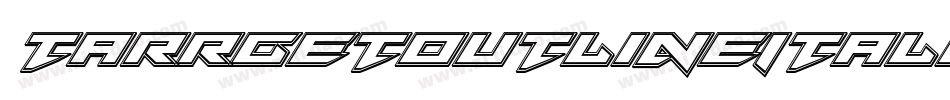 TarrgetOutlineItalic-63LM字体转换