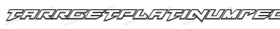 TarrgetPlatinumRegular-eznx字体转换
