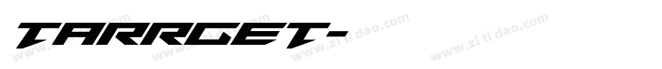 Tarrget字体转换