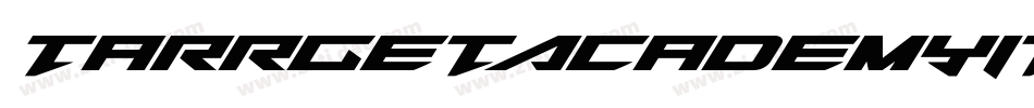 TarrgetAcademyItalic-qzmx字体转换