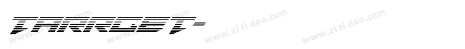 Tarrget字体转换